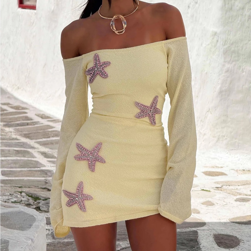 Outcast MAII MINI DRESS LEMON YELLOW